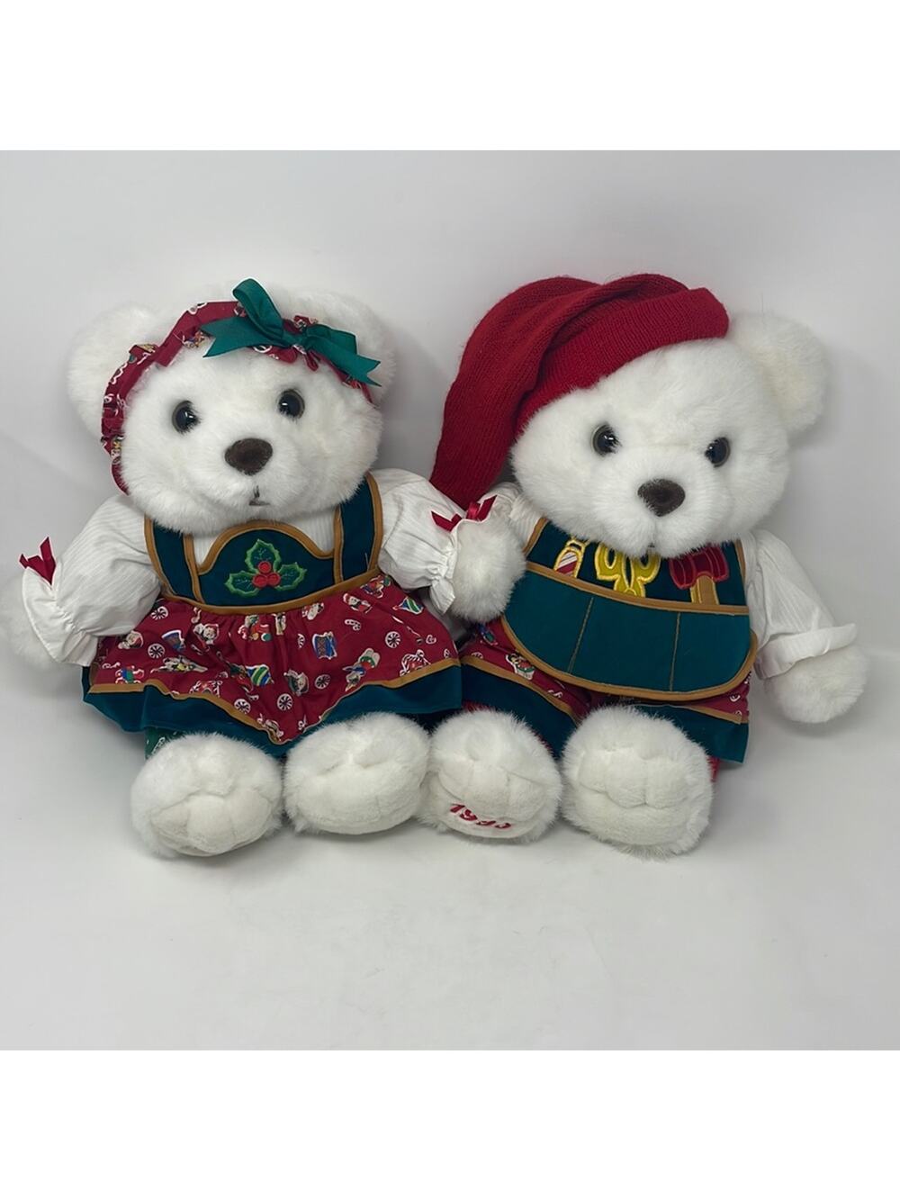 Vintage Magical Toy Shop 1995 Kmart Christmas bear duo
